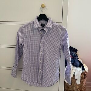 Crewcuts Purple Gingham Thompson Shirt Size 10